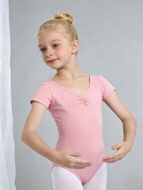 Short Sleeve Ballet Leotards for Girls Dance Leotard Gymnastics Ballet Outfits